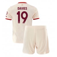 Camisa de time de futebol Bayern Munich Alphonso Davies #19 Replicas 3º Equipamento Infantil 2024-25 Manga Curta (+ Calças curtas)